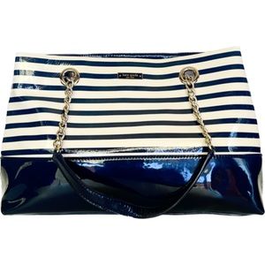 Kate Spade Montrose Elena Stripe Patent Leather Tote